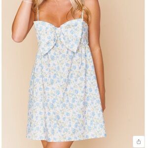 Show Me Your MuMu Best Bow Dress - Charming Rose
